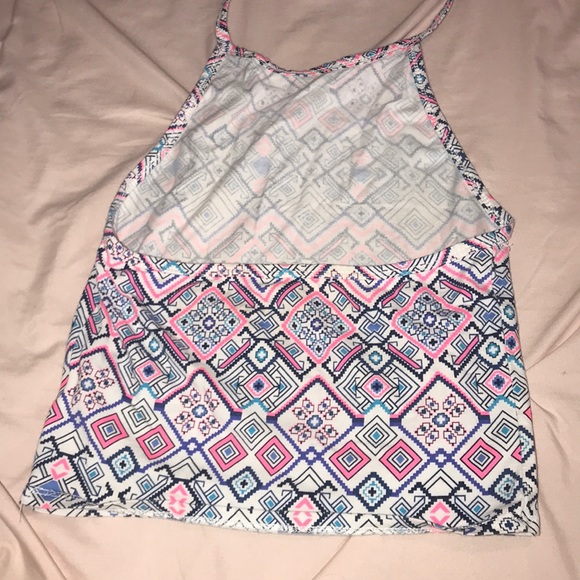 Printed halter crop top - Picture 2 of 2